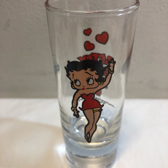 Vintage 1998 Betty Boop Long Shot glass, 2-1/2 oz - Picture 7 of 8